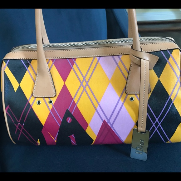 Dior Multicolored Canvas Bag Certified Authentic - Picture 2 of 6